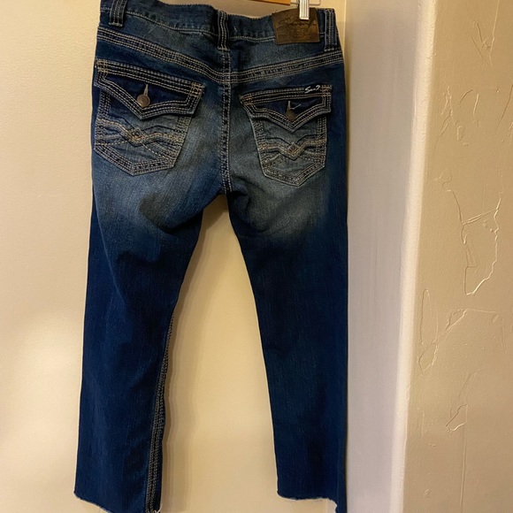 7 Seven for All Mankind straight leg jeans - Picture 3 of 7
